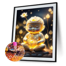 Load image into Gallery viewer, Halo Buddha Statue 30*40CM(Canvas) Full Round Drill Diamond Painting