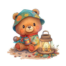 Load image into Gallery viewer, Huancan - Cartoon Bear - 50*50CM 11CT 3 Stamped Cross Stitch