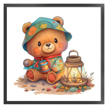 Load image into Gallery viewer, Huancan - Cartoon Bear - 50*50CM 11CT 3 Stamped Cross Stitch