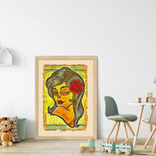 Load image into Gallery viewer, Huancan - Retro Rose Woman - 40*55CM 11CT 3 Stamped Cross Stitch