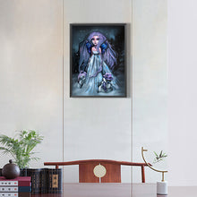 Load image into Gallery viewer, Dark Snow Girl 30*40CM(Canvas) Full Round Drill Diamond Painting