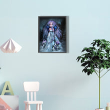 Load image into Gallery viewer, Dark Snow Girl 30*40CM(Canvas) Full Round Drill Diamond Painting