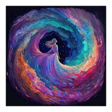 Load image into Gallery viewer, Girl Surrounded By Auspicious Clouds 40*40CM(Canvas) Full Round Drill Diamond Painting