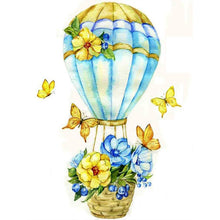 Load image into Gallery viewer, Flowers And Hot Air Balloons 30*40CM(Canvas) Full Round Drill Diamond Painting