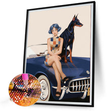 Load image into Gallery viewer, Free And Independent Girl 30*40CM(Canvas) Full Round Drill Diamond Painting