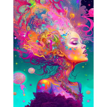 Load image into Gallery viewer, Colorful Goddess 30*40CM(Canvas) Full Round Drill Diamond Painting
