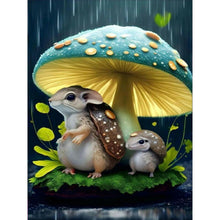 Load image into Gallery viewer, Squirrel Hiding From The Rain 30*40CM(Canvas) Full Round Drill Diamond Painting