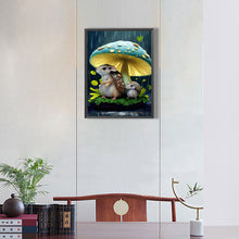 Load image into Gallery viewer, Squirrel Hiding From The Rain 30*40CM(Canvas) Full Round Drill Diamond Painting