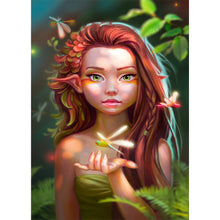 Load image into Gallery viewer, Yishu - Girl - 40*60CM 11CT 3 Stamped Cross Stitch