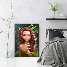 Load image into Gallery viewer, Yishu - Girl - 40*60CM 11CT 3 Stamped Cross Stitch