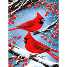 Load image into Gallery viewer, Cardinal 30*40CM(Canvas) Full Round Drill Diamond Painting