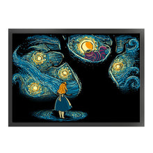 Load image into Gallery viewer, Huancan - Alice In Wonderland - 60*45CM 11CT 3 Stamped Cross Stitch