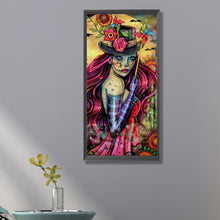 Load image into Gallery viewer, Girl Holding A Windmill 30*70CM(Canvas) Full Round Drill Diamond Painting