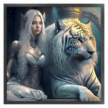 Load image into Gallery viewer, Huancan - Beauty And The Beast - 50*50CM 11CT 3 Stamped Cross Stitch