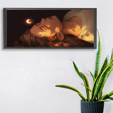 Load image into Gallery viewer, Sleeping Girl 70*30CM(Canvas) Full Round Drill Diamond Painting
