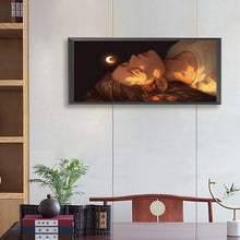 Load image into Gallery viewer, Sleeping Girl 70*30CM(Canvas) Full Round Drill Diamond Painting