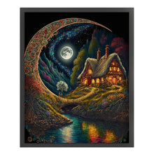 Load image into Gallery viewer, Yishu - Dreamlike Moonlit Night Scene - 50*60CM 11CT 3 Stamped Cross Stitch
