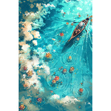 Load image into Gallery viewer, Yishu - Anime Lake Scene - 50*75CM 11CT 3 Stamped Cross Stitch