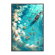 Load image into Gallery viewer, Yishu - Anime Lake Scene - 50*75CM 11CT 3 Stamped Cross Stitch