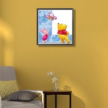 Load image into Gallery viewer, Winnie The Pooh And The Letter L 50*50CM(Canvas) Full Round Drill Diamond Painting