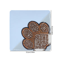 Load image into Gallery viewer, DIY Rhinestones Mosaic Book Mark 5D Cat Paw Triangle for Presents (SQ-003-4)