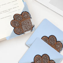 Load image into Gallery viewer, DIY Rhinestones Mosaic Book Mark 5D Cat Paw Triangle for Presents (SQ-003-4)