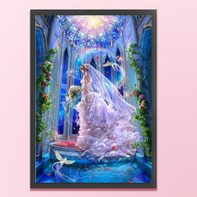 Load image into Gallery viewer, Yishu - Girl In A Wedding Dress - 50*72CM 11CT 3 Stamped Cross Stitch