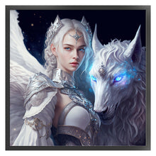 Load image into Gallery viewer, Yishu - Girl And Wolf In The Lost Ark Game - 50*50CM 11CT 3 Stamped Cross Stitch