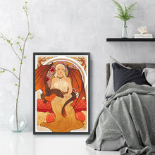 Load image into Gallery viewer, Yishu - Illustrated Girl - 50*75CM 11CT 3 Stamped Cross Stitch