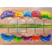 Load image into Gallery viewer, Colorful Tree 40*30CM(Canvas) Full Round Drill Diamond Painting