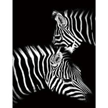 Load image into Gallery viewer, Zebra 50*60CM(Canvas) Full Round Drill Diamond Painting