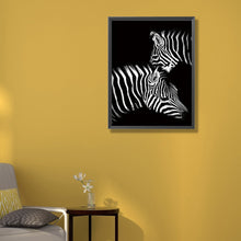 Load image into Gallery viewer, Zebra 50*60CM(Canvas) Full Round Drill Diamond Painting