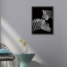 Load image into Gallery viewer, Zebra 50*60CM(Canvas) Full Round Drill Diamond Painting