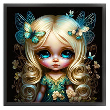 Load image into Gallery viewer, Yishu - Big-Eyed Doll - 50*50CM 11CT 3 Stamped Cross Stitch