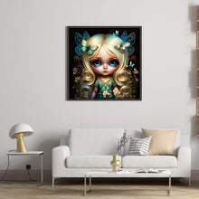 Load image into Gallery viewer, Yishu - Big-Eyed Doll - 50*50CM 11CT 3 Stamped Cross Stitch