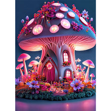 Load image into Gallery viewer, Huancan - Fantasy Mushroom House - 50*65CM 11CT 3 Stamped Cross Stitch