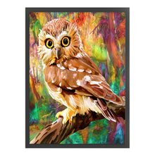 Load image into Gallery viewer, Huancan - Owl - 35*45CM 11CT 3 Stamped Cross Stitch