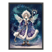 Load image into Gallery viewer, Yishu - Angel Girl With Magic Wand - 40*56CM 11CT 3 Stamped Cross Stitch
