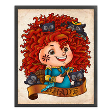 Load image into Gallery viewer, Yishu - Disney Princess Merida - 40*53CM 11CT 3 Stamped Cross Stitch