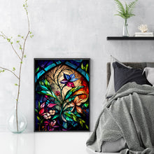 Load image into Gallery viewer, Huancan - Window Paper-Cut Flowers - 45*60CM 14CT 2 Stamped Cross Stitch