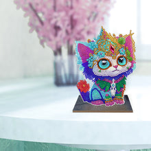 Load image into Gallery viewer, DIY Diamonds Painting Ornaments Wooden Animal Art Craft Kids Gift (GH074)