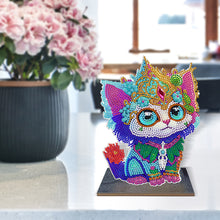 Load image into Gallery viewer, DIY Diamonds Painting Ornaments Wooden Animal Art Craft Kids Gift (GH074)