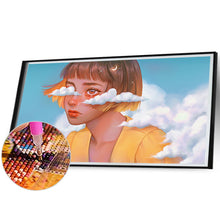 Load image into Gallery viewer, Girl In The Clouds 70*40CM(Canvas) Full Round Drill Diamond Painting