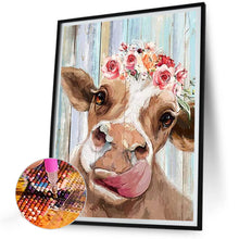 Load image into Gallery viewer, Cow 30*40CM(Canvas) Full Round Drill Diamond Painting