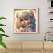 Load image into Gallery viewer, Yishu - Doll Girl - 50*50CM 11CT 3 Stamped Cross Stitch