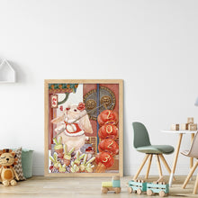 Load image into Gallery viewer, Huancan - New Year Bunny - 45*55CM 11CT 3 Stamped Cross Stitch
