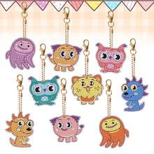 Load image into Gallery viewer, 9pcs Diamond Art Keychain Special-shaped Drill 5D DIY Bag Pandant (PT10)