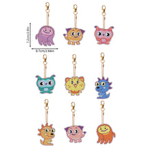 Load image into Gallery viewer, 9pcs Diamond Art Keychain Special-shaped Drill 5D DIY Bag Pandant (PT10)