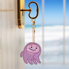 Load image into Gallery viewer, 9pcs Diamond Art Keychain Special-shaped Drill 5D DIY Bag Pandant (PT10)