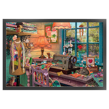 Load image into Gallery viewer, Huancan - Sewing Room - 60*40CM 11CT 3 Stamped Cross Stitch